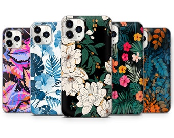 Floral Phone Case Aesthetic Cover fit for iPhone 16 Pro Max, 15 Plus, 14, 13, 12, 11, XS & Samsung S24, S23, A55, A54, Pixel 9 Pro, 8