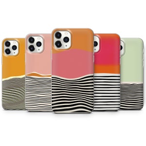 Modern Abstract Phone Case Aesthetic Cover fit for iPhone 16 Pro Max, 15 Plus, 14, 13, 12, 11, XS & Samsung S24, S23, A55, A54, Pixel 9 Pro