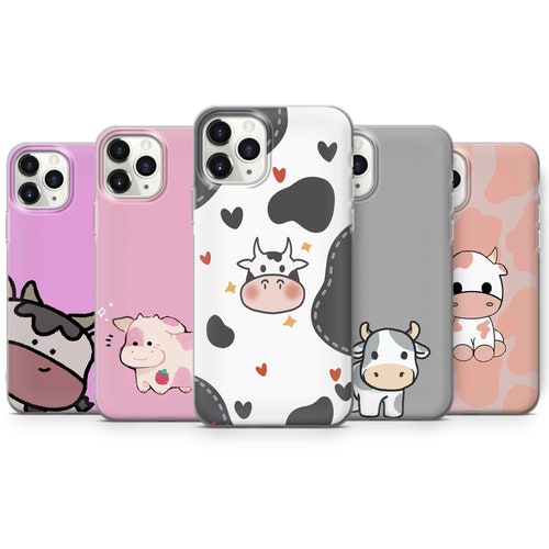 Buy Cute Cow Phone Case Aesthetic Cover for Iphone 14 Pro 13 12 Online in  India - Etsy
