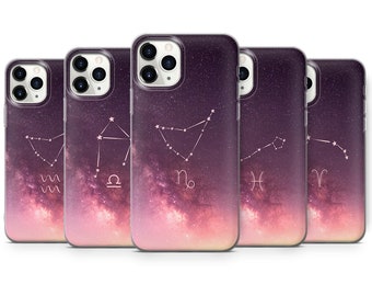 iPhone 16 Pro Max, 15 Plus, 14, 13, 12, 11, XS et Samsung S24, S23, A55, A54, Pixel 9 Pro, 8 Balance Scorpion Verseau Poissons Bélier