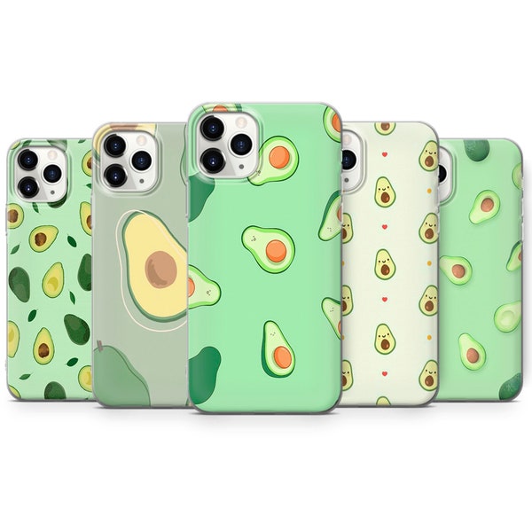 Cute Avocado Phone Case Aesthetic Cover fit for iPhone 15 Pro Max, 14 Plus, 13, 12, 11, XR, XS & Samsung S23, S22, A54, A53, Pixel 8, 7