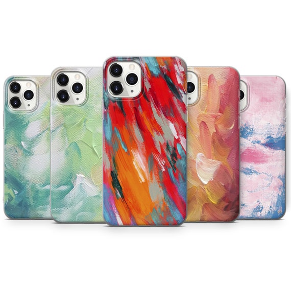 Oil Painting Phone Case Aesthetic Cover Cover for iPhone 16 Pro Max, 15 Plus, 14, 13, 12, 11, & Samsung S24, S23, A55, A54, Pixel 9 Pro, 8