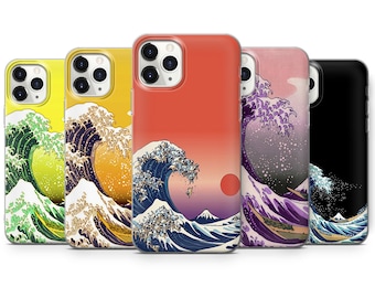 The Great Wave off Kanagawa Phone Case Aesthetic Cover iPhone 15 Pro Max, 14 Plus, 13, 12, 11, XR,XS& Samsung S23, S22, A54, A53, Pixel 8, 7