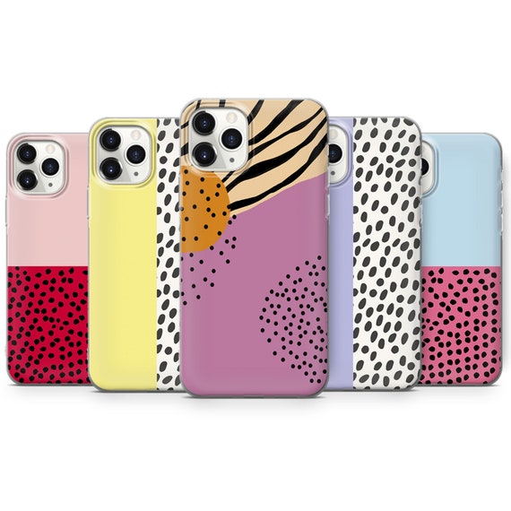 Polka Dot Phone Case Aesthetic Cover fit for iPhone 16 Pro Max, 15 Plus, 14, 13, 12, 11, XS & Samsung S24, S23, A55, A54, Pixel 9 Pro, 8