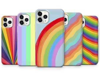 Buy Rainbow Phone Case Aesthetic Cover for iPhone 16 Pro Max, 15