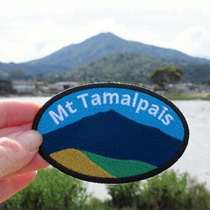Embroidered Mt Tamalpais Patches (5 Shape Options) Made in USA