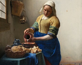 The Milkmaid, Johannes Vermeer, c. 1660