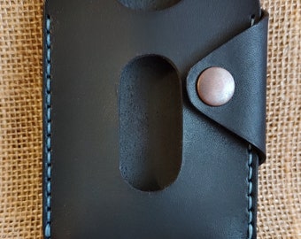 Minimalistisch leren portemonneepatroon