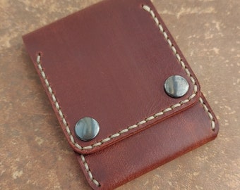 Minimalist leather wallet pattern