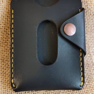Cartera de cuero hecha a mano