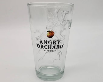 Unique 3D Angry Orchard Pint Glass Set 16oz 2 