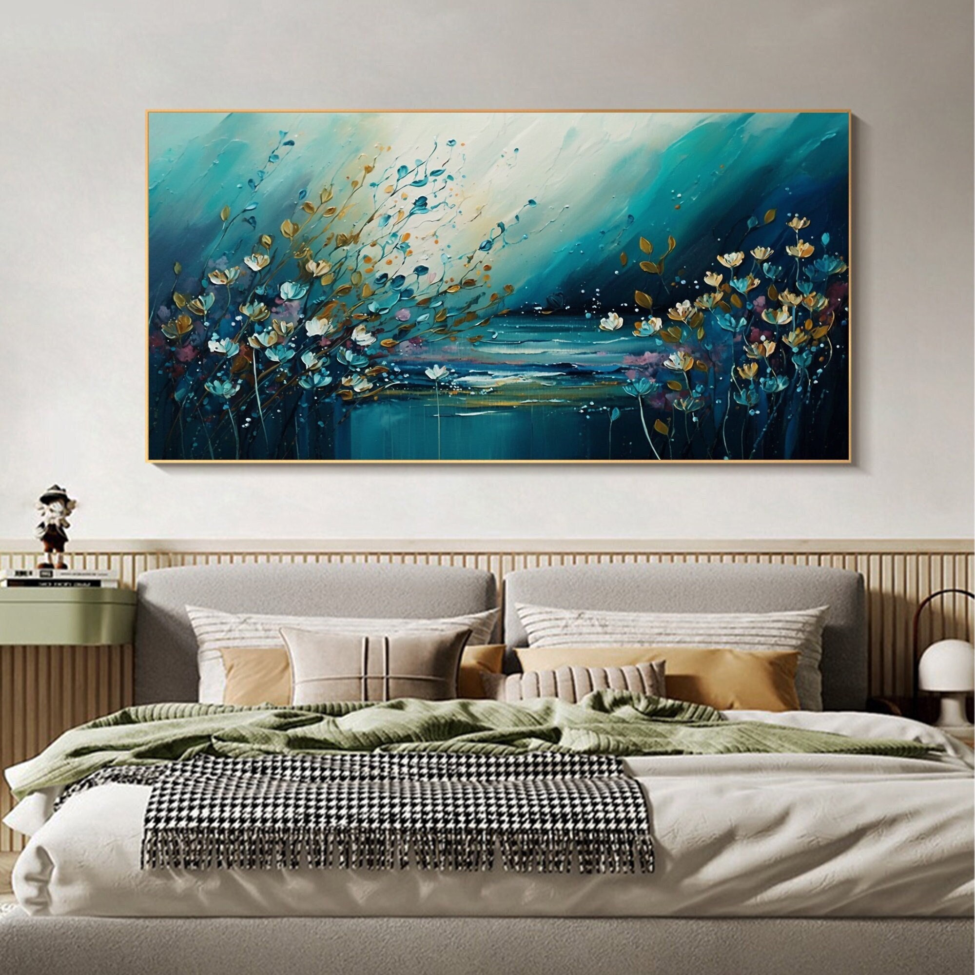 Original Ocean Landscape Oil Painting on Canvas, Large Wall Art ...