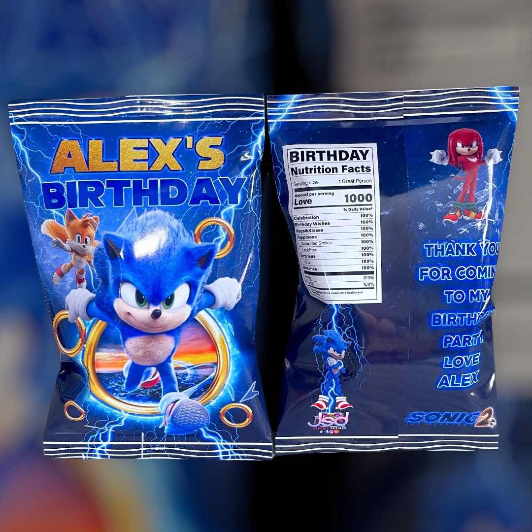 30 Sonic Chip Bags Empty Etsy