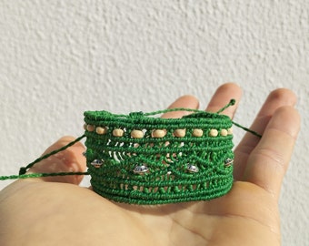 Pulsera de macramé de joyería