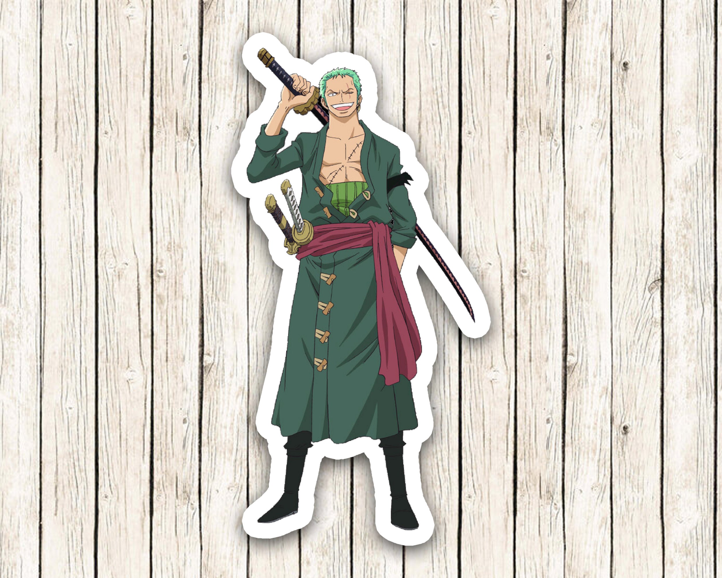 Zoro One piece Sticker for Sale by MULTIFANDOM ART