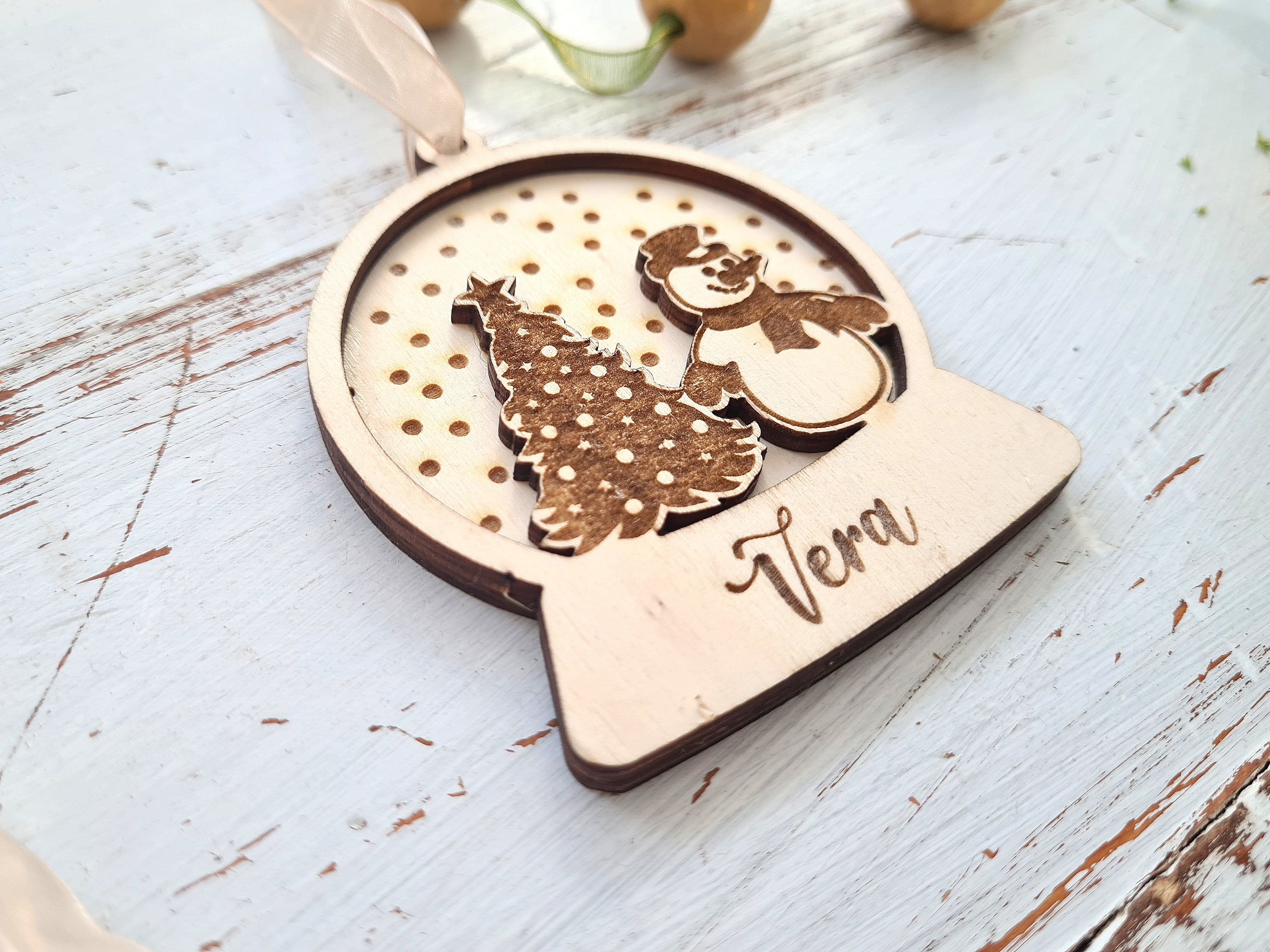 Archivos de adornos en capas de árbol de Navidad Bundle Etsy España