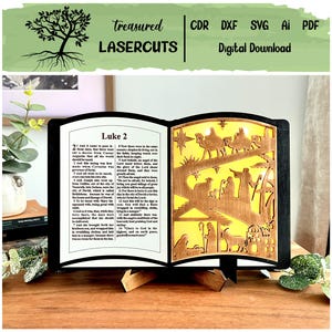 Nativity Lantern Svg, Christmas Shadow Box Svg, Nativity Svg, Christmas Lamp Svg, Christmas Laser, Christmas Svg Files, Digital Download