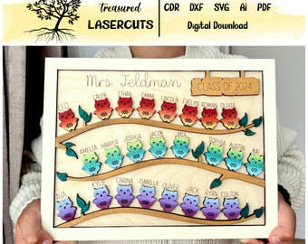 Leraar cadeau SVG, leraar waardering laserbestand, leraar klas cadeau Svg, leraar cadeau SVG-bestand, leraar Glowforge, digitale download