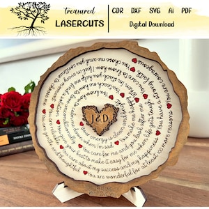 Valentinstag Geschenk SVG, Gründe, warum ich dich liebe zwar, Geschenk für ihn Laser geschnitten Datei, Valentinstag Geschenk Laser geschnitten Datei, digitaler Download
