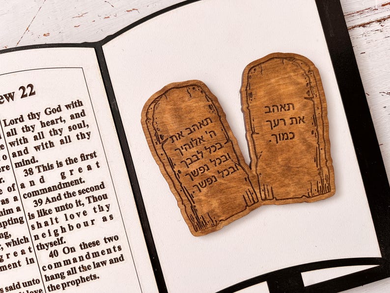 The Ten Commandments Bible Add On, Bible Display Svg, Bible Decoration ...