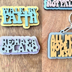 Religious Keychains Svg Religious Keychain Svg, Religious Gift Svg, Religious Keychain Laser ...