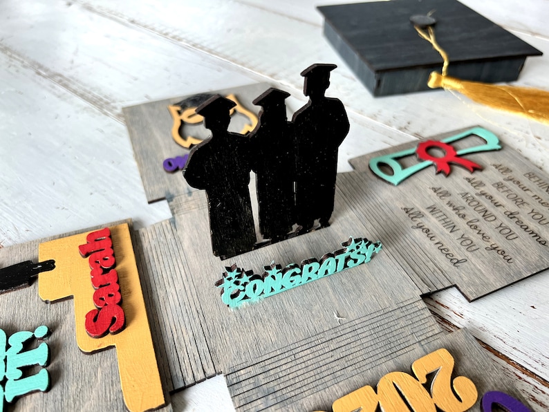 Graduation Explosion Box SVG, Graduation Gift for Him Svg, Graduation ...