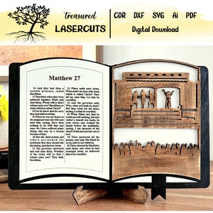 Kiezen voor Barrabas Bijbel Add On, Bijbel Display Svg, Bijbel Decoratie Verwisselbare Svg, Laser Cut, Glowforge, Digitale Download