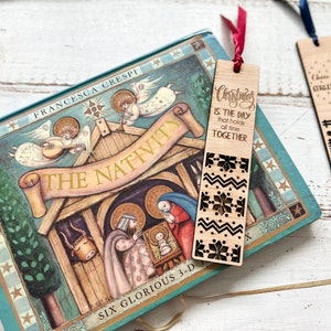Mega Christmas Bookmark Bundle Lasercut File Svg, Dxf, Pdf, Cdr, Ai Christmas Engraved Design Instant Download Glowforge, Laser Cut Vector image 4