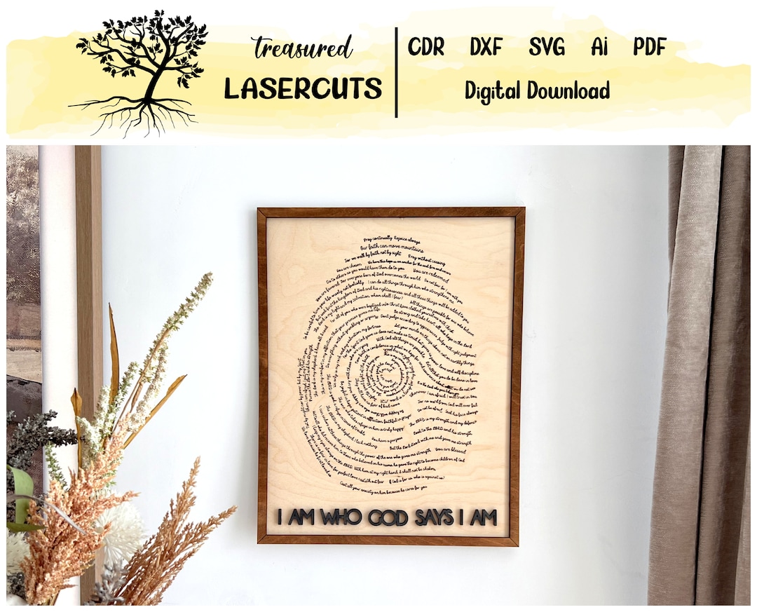 Jesus Fingerprint SVG God’s Thumbprint Bible Verse Laser - Etsy