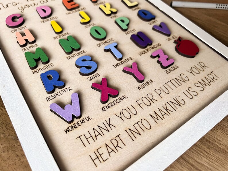 Teacher Gift SVG File, Cut and Score Teacher Glowforge Digital Download, Teacher Appreciation Laser File, Gift SVG, Ai, Pdf, Dxf, Cdr image 4