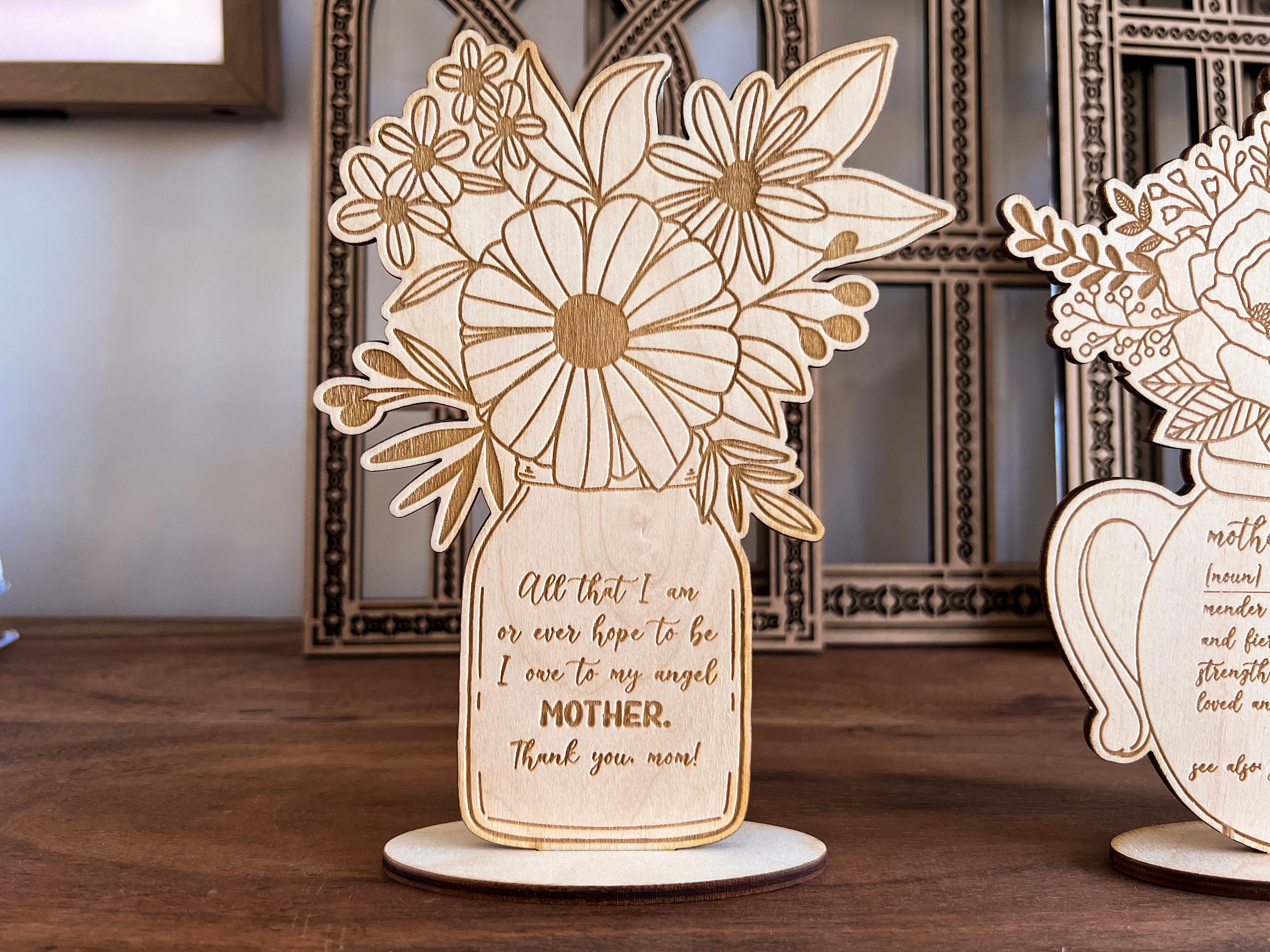 Mother's Day Flower Holder Svg File Happy Mothers Day - Etsy Australia