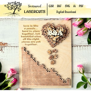San Valentino Svg, Regalo di San Valentino Svg, Regalo per lui Svg, Regalo per lei Svg, File Svg di San Valentino, File tagliato al laser di San Valentino, Download digitale