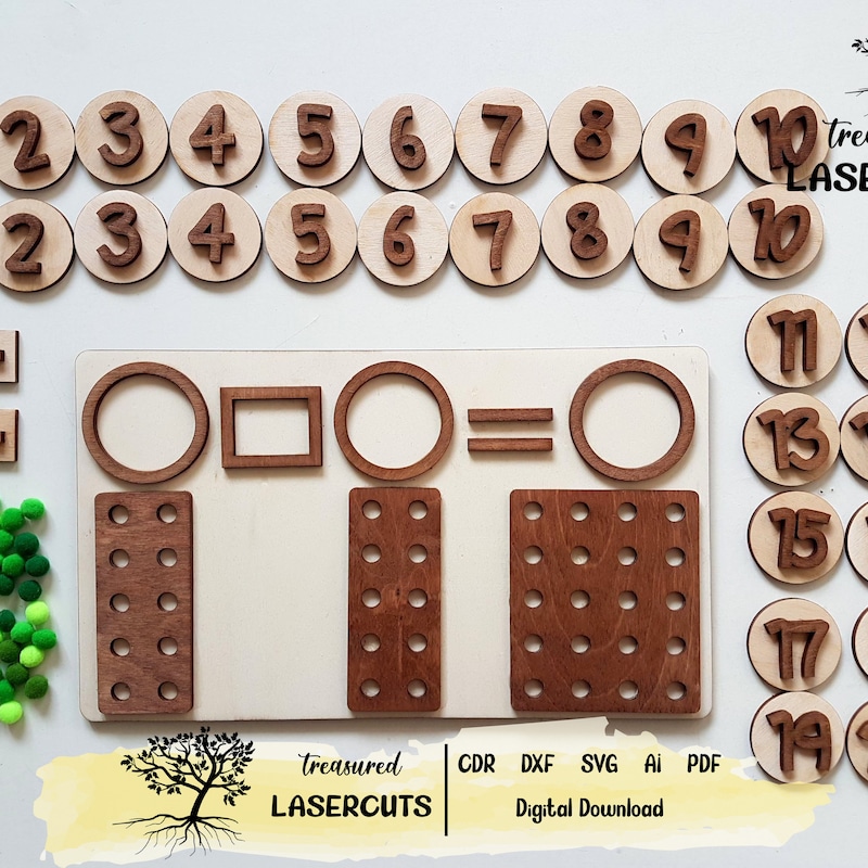 Laser Math Facts Laser Cut Math - Etsy