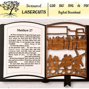 Jezus draagt het kruis Add On, Bijbelweergave Svg, Bijbeldecoratie verwisselbare Svg, Lasergesneden, Glowforge, digitale download