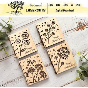 Biglietto d'auguri per la festa della mamma SVG, regalo per la festa della mamma SVG, file di taglio laser per regalo per la mamma, SVG per la festa della mamma, file Glowforge per la festa della mamma, file di taglio laser, digitale