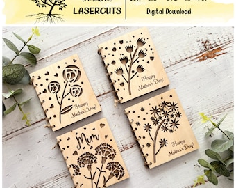 Mother's Day Card SVG, Mothers Day Gift Svg, Mom Gift Laser Cut File, Mother's Day SVG, Mother's Day Glowforge File, Laser Cut File, Digital