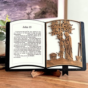 I Am the Vine Bible Add On, Bible Display Svg, Bible Decoration ...