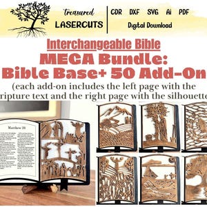 Mega Bundle Bible Decoration Interchangeable Sign Svg,, Bible Shelf Sitter Svg, Religious Display Laser Cut, Glowforge, Digital Download