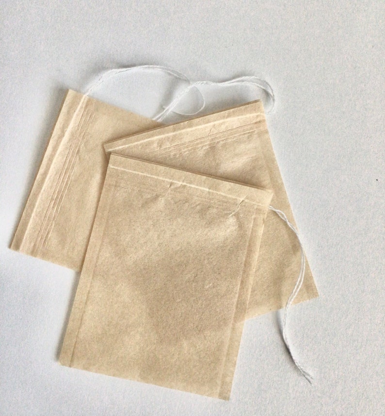 Disposable Unbleached Tea Filter Bags With Drawstring Loose Etsy