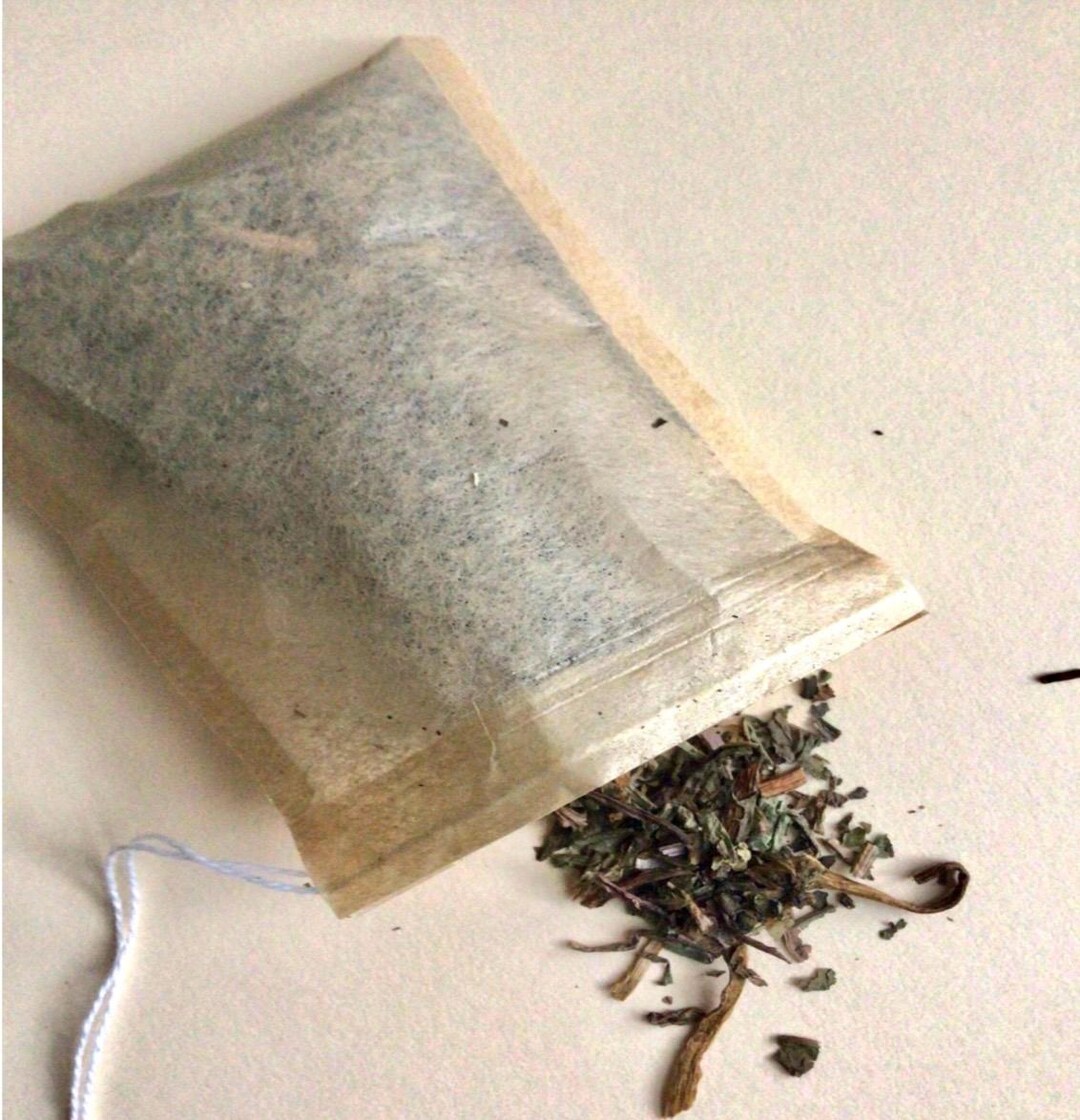 Natural Tea Bags | Unbleached Wood Pulp Tea Bags With Drawstring, 2.5x3 ...