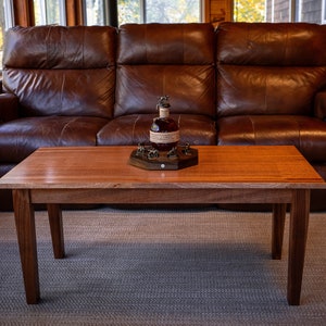 Sapele Mahogany Coffee Table, Custom Made