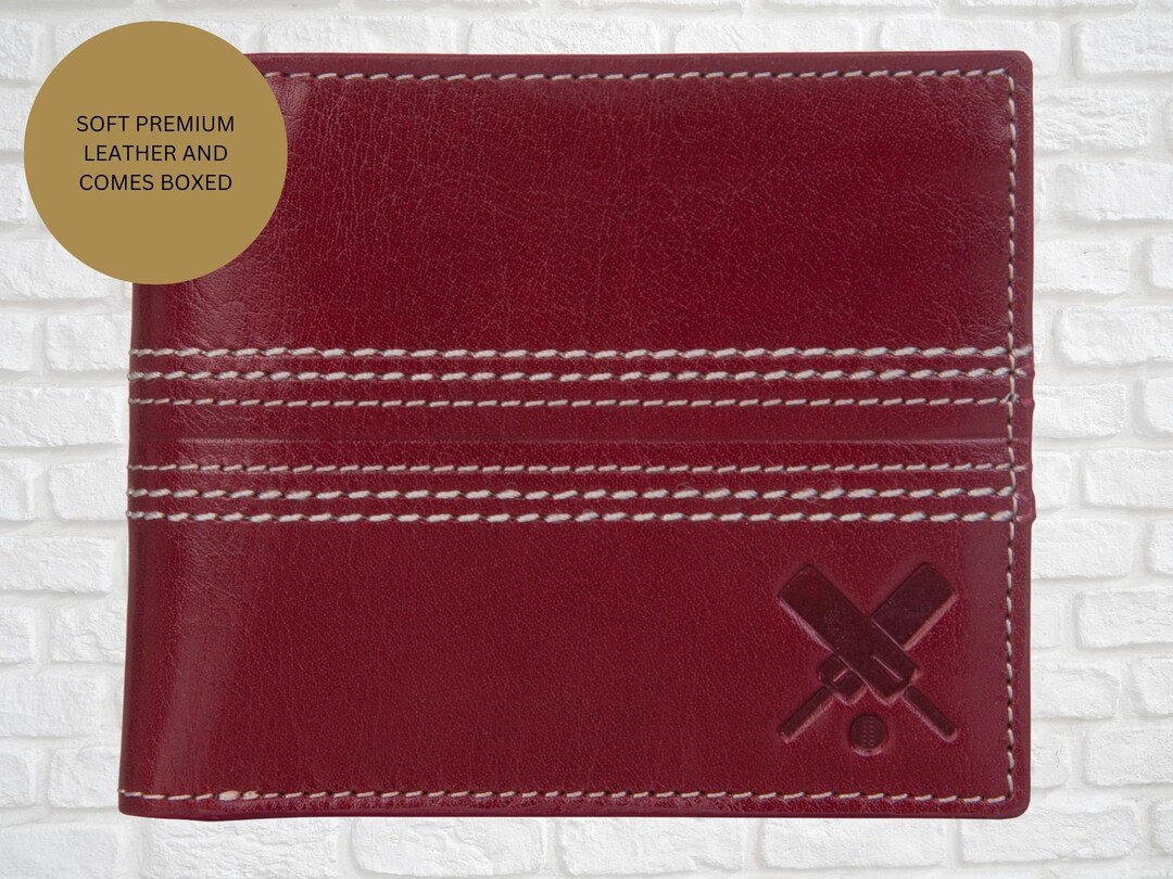Edgbaston Cricket Ball RFID Mens Bifold Wallet With Coin Pocket