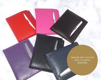 Soft Leather ID Oyster Card Holder