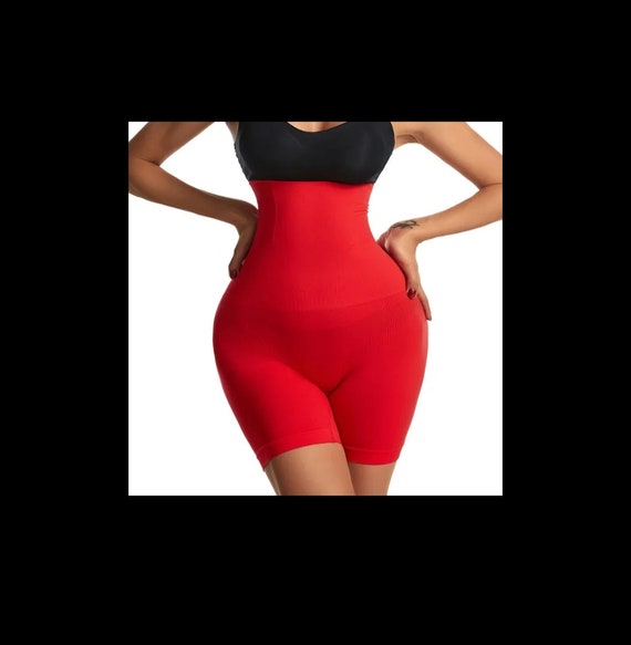 Women High Waist Slimming Shapewear Shorts Tummy Control Body Shaper  Compressing Belly Hip Butt Lifter Mid Thigh Panty 