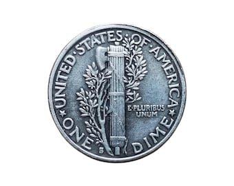 1916 P/S/D Mercury Dime Silver Plated Reproduction Coin