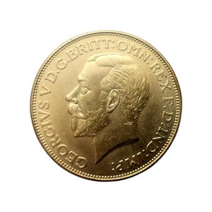 George V Sovereign Gold Plated Reproduction Coin