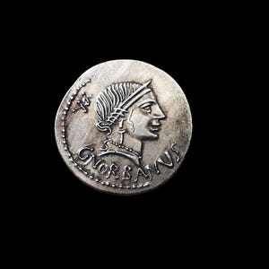 Gaius Norbanus 83 BC Ancient Roman Republic Denarius Silver Plated Reproduction Coin