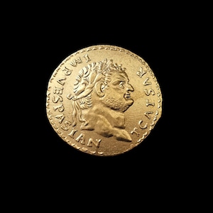 Titus & Bull Ancient Roman Aureus Gold Plated Reproduction Coin