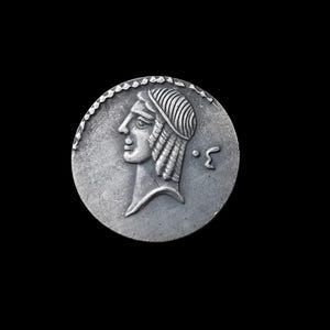 Gaius Calpurnius Piso 67 BC Ancient Roman Republic Denarius Silver Plated Reproduction Coin