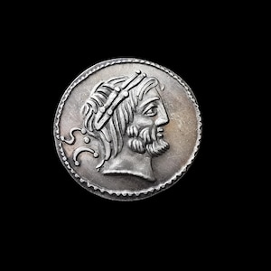 Procilia 78-77 BC Ancient Roman Republic Denarius Silver Plated Reproduction Coin